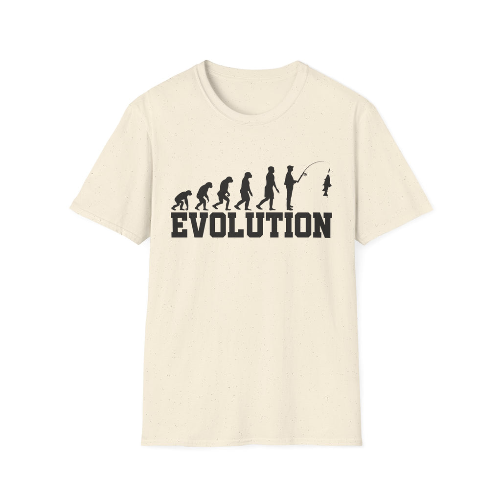 Funny Fisherman Evolution Graphic T-shirt