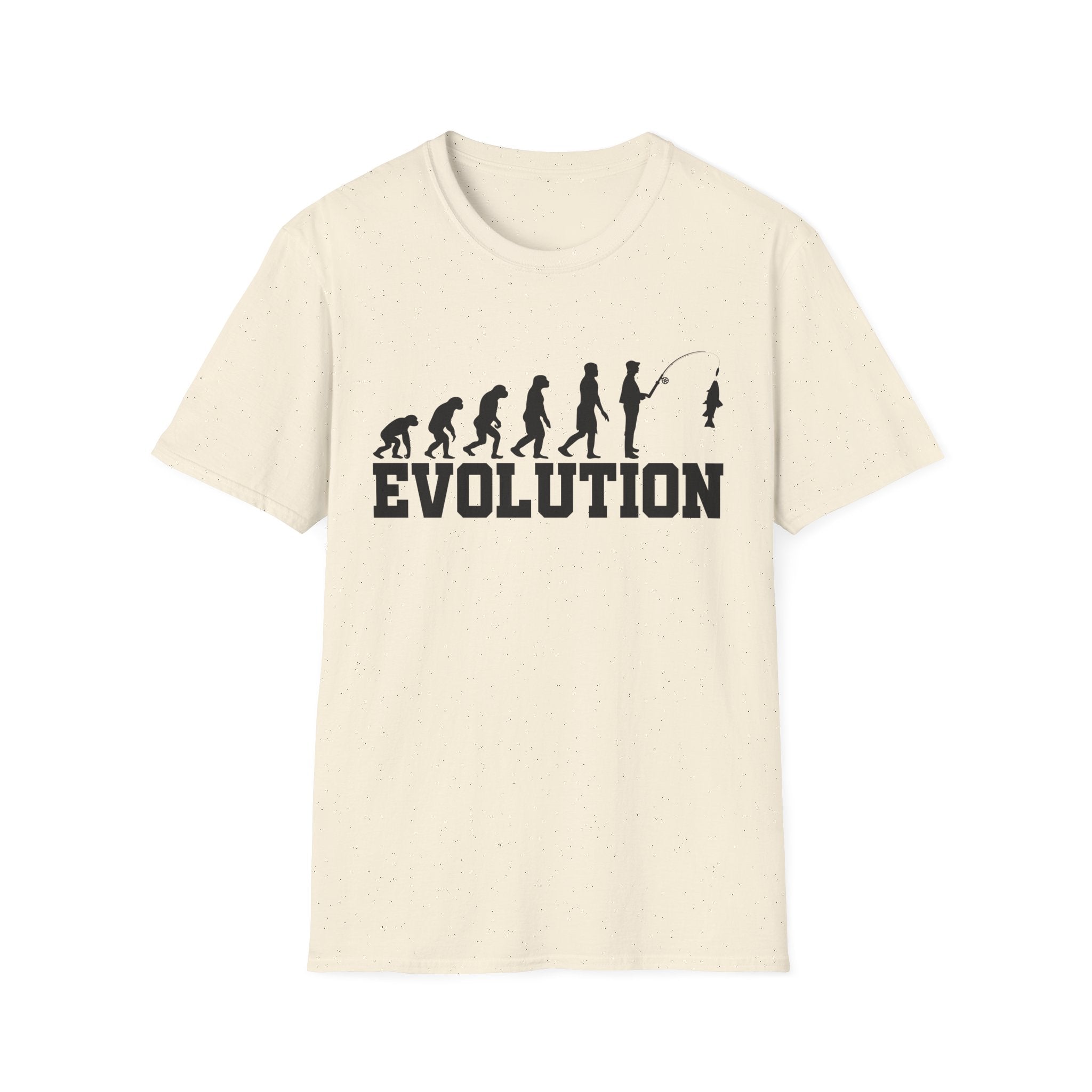 Funny Fisherman Evolution Graphic T-shirt