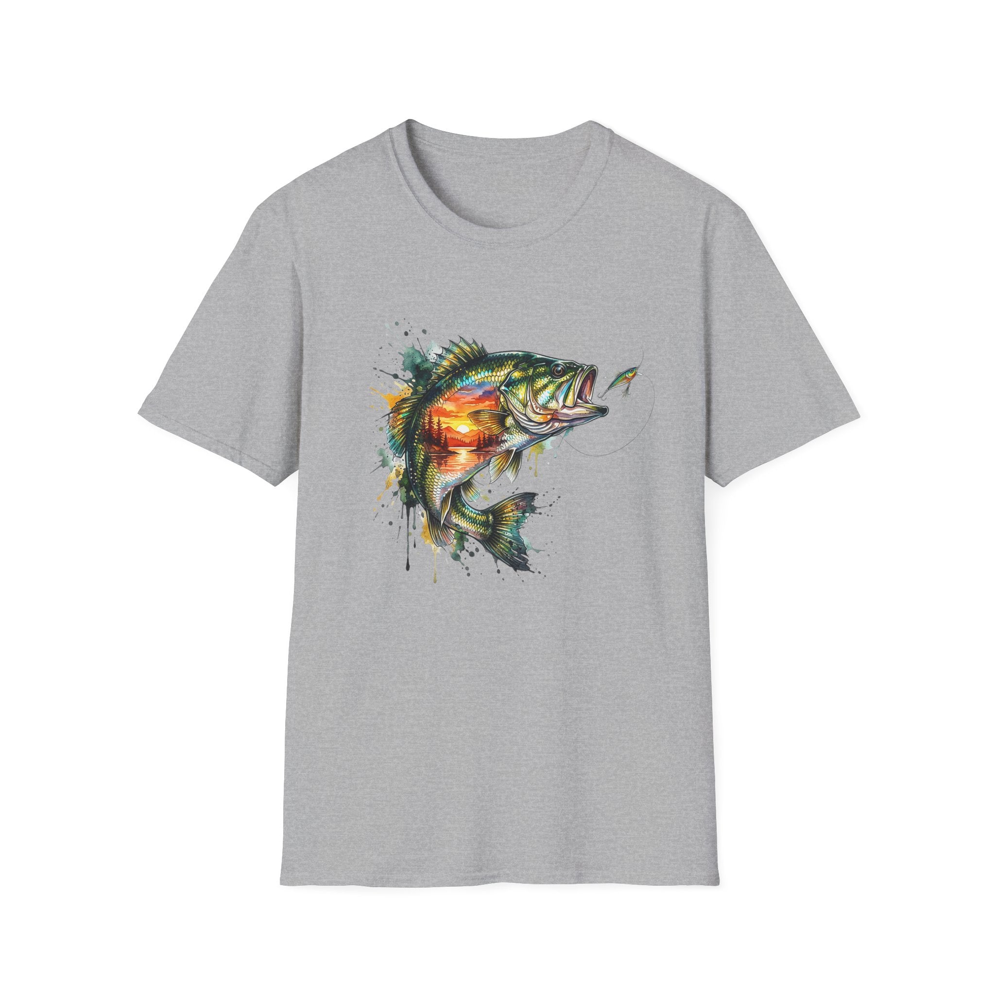 Bass Fish Sunset T-Shirt