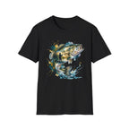 Bass Fishing Watercolor T-Shirt