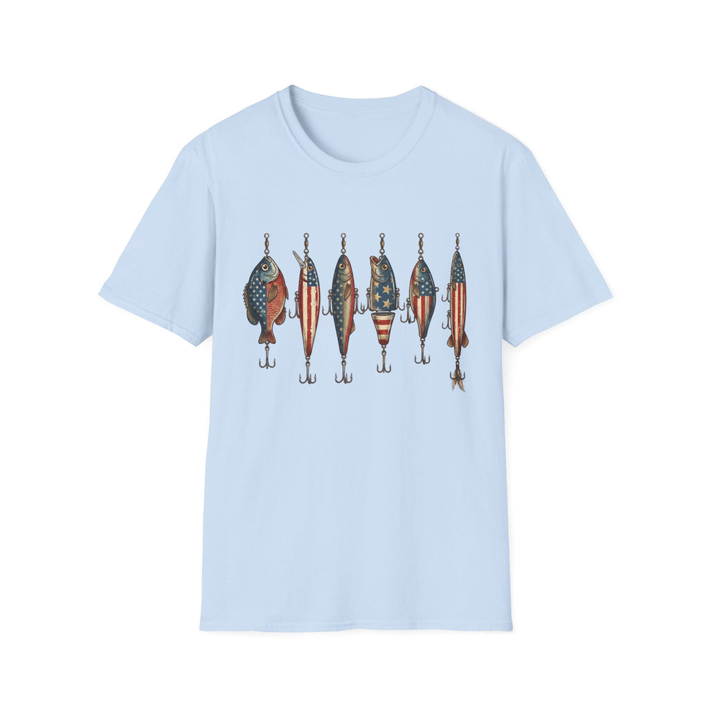 Patriotic Fishing Lures T-Shirt
