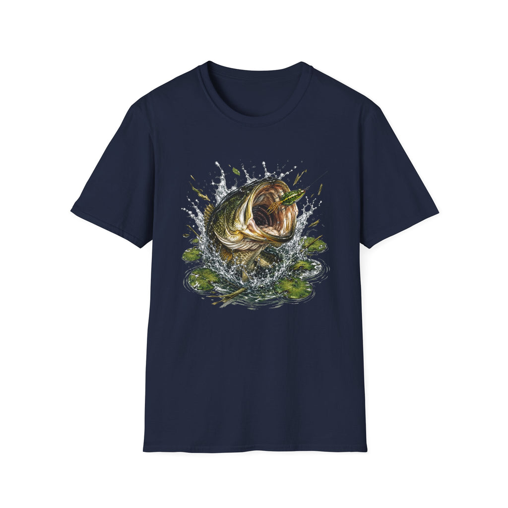 Big Mouth Largemouth Bass Fishing T‑Shirt