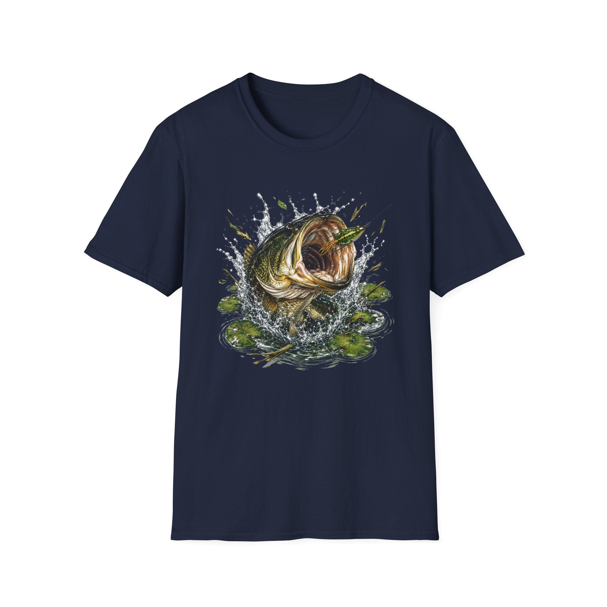 Big Mouth Largemouth Bass Fishing T‑Shirt