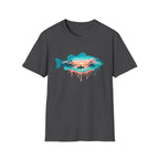 Dripping Tropical Sunset Fishing T-Shirt