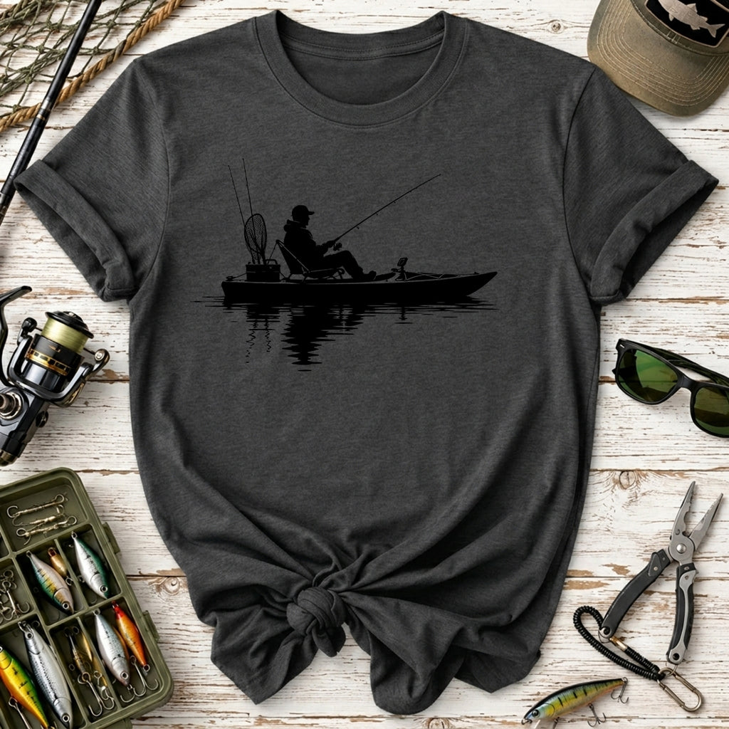 Fishing Kayak Silhouette T-Shirt