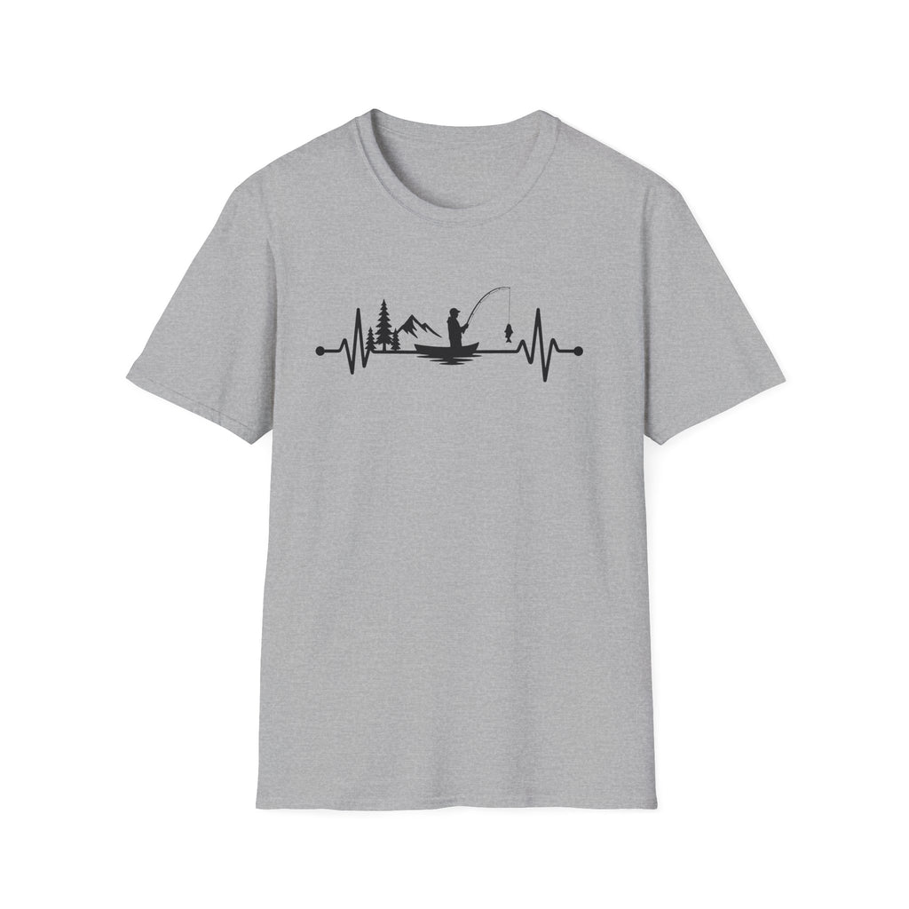 Fishing Heartbeat T-Shirt