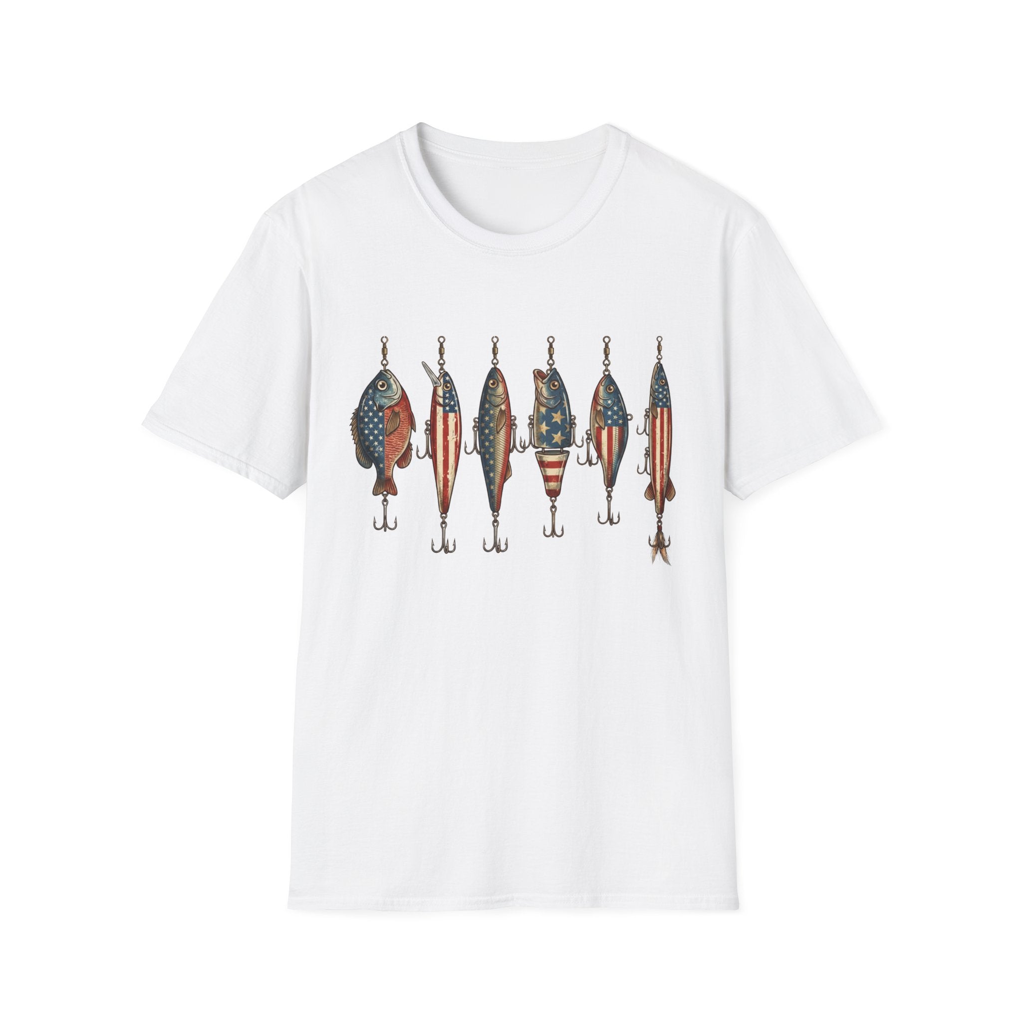 Patriotic Fishing Lures T-Shirt