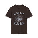 Kiss My Bass Funny Fishing  T-Shirt