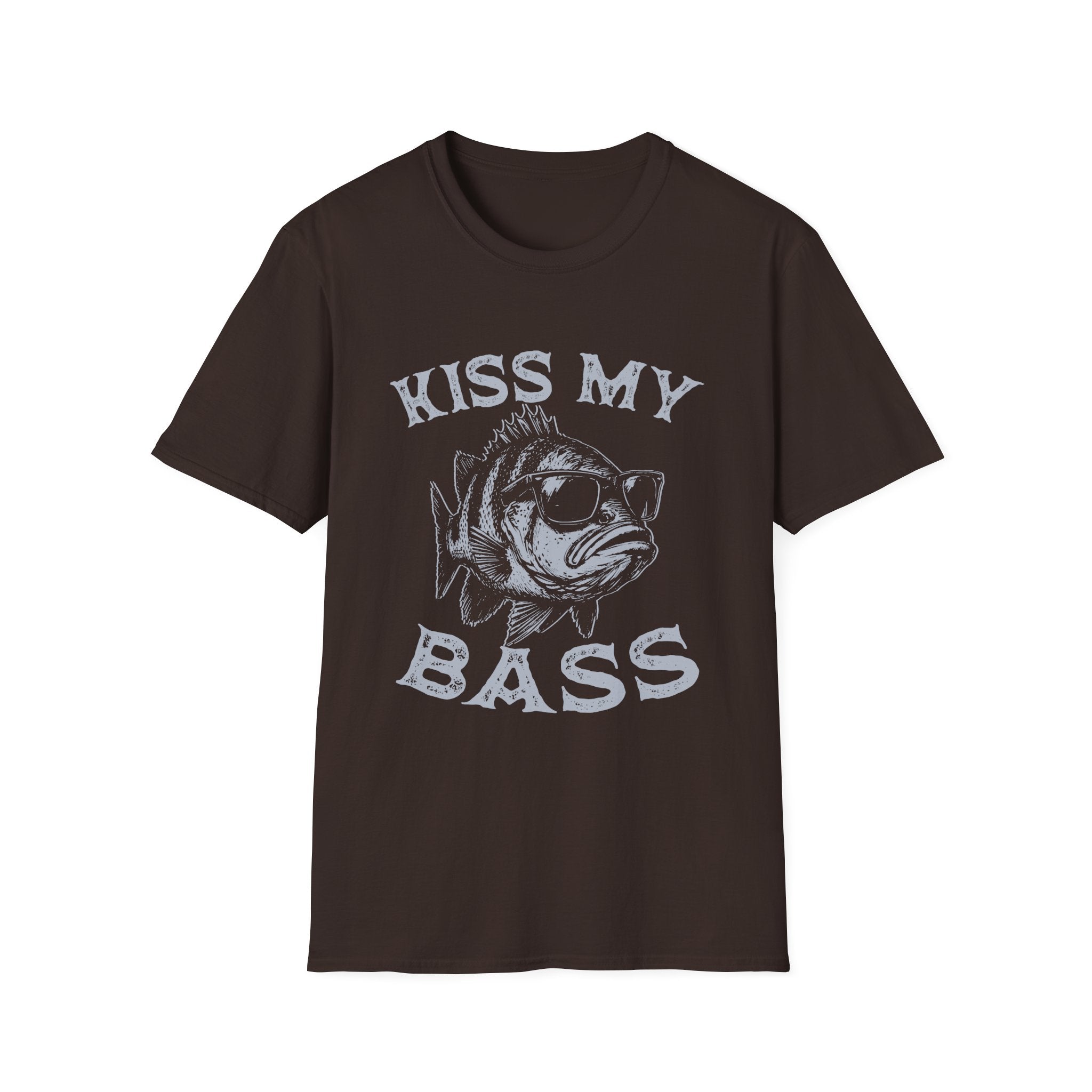 Kiss My Bass Funny Fishing  T-Shirt