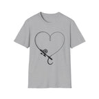 Fishing Hook Heart T-Shirt