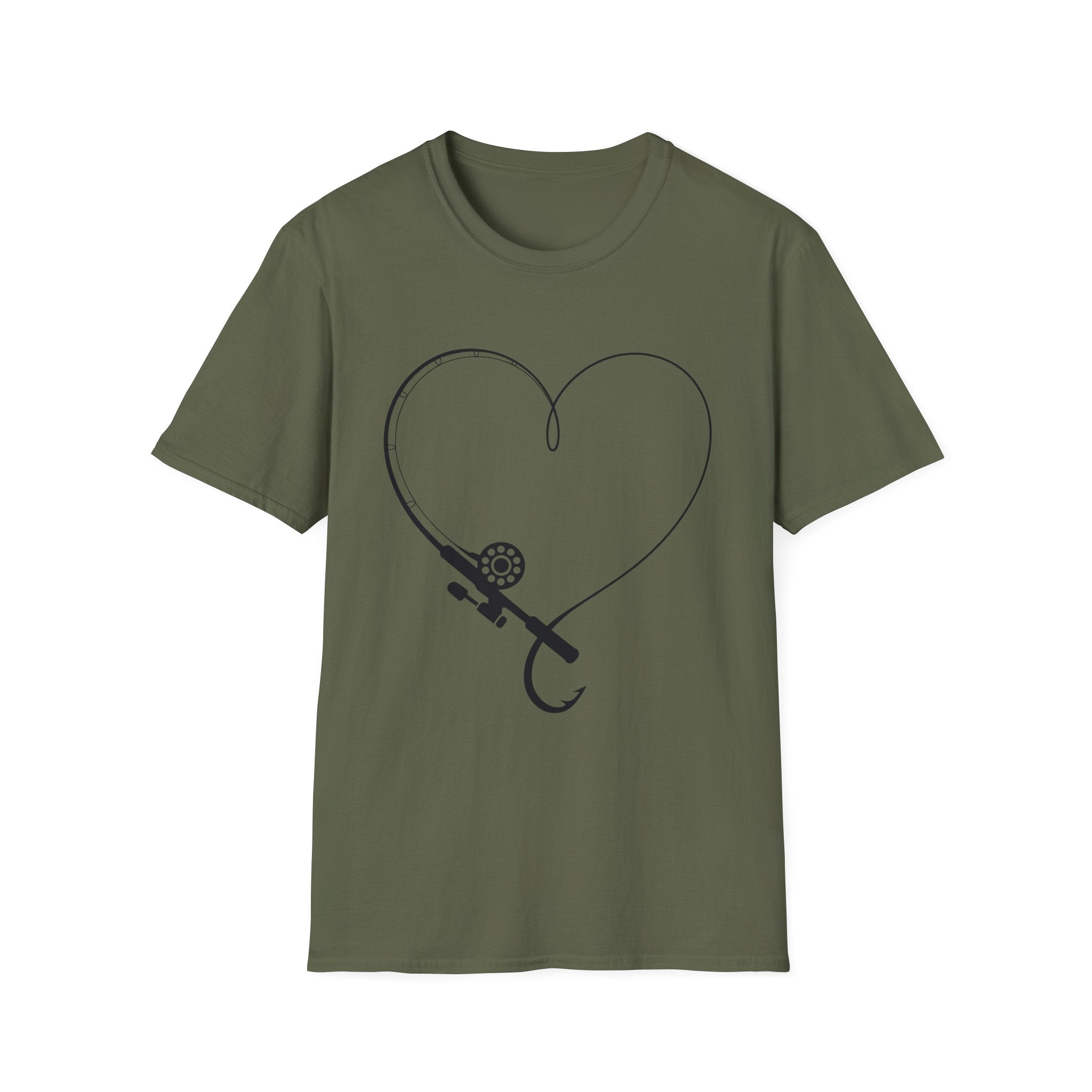 Fishing Hook Heart T-Shirt