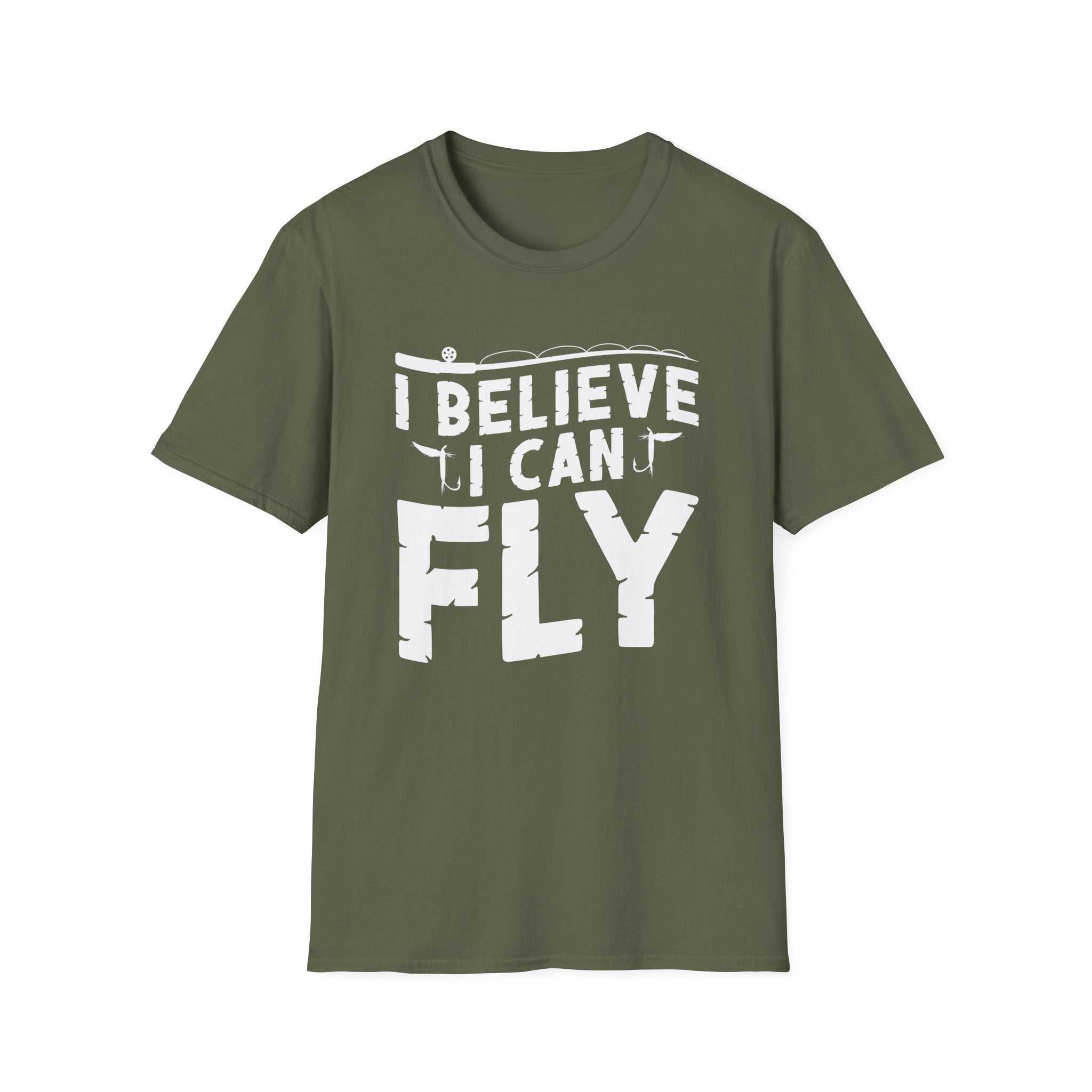 I Believe I Can Fly  Fishing T-Shirt