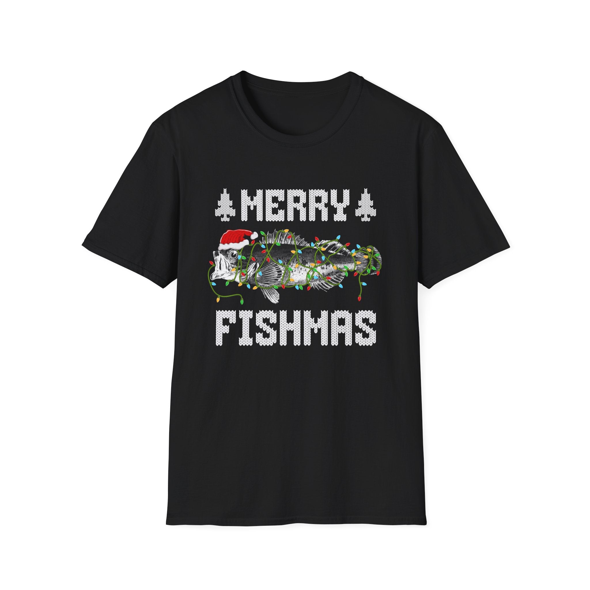 Festive Fishing Holiday Merry Fishmas T-Shirt