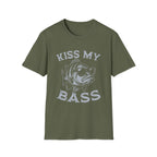Kiss My Bass Funny Fishing  T-Shirt