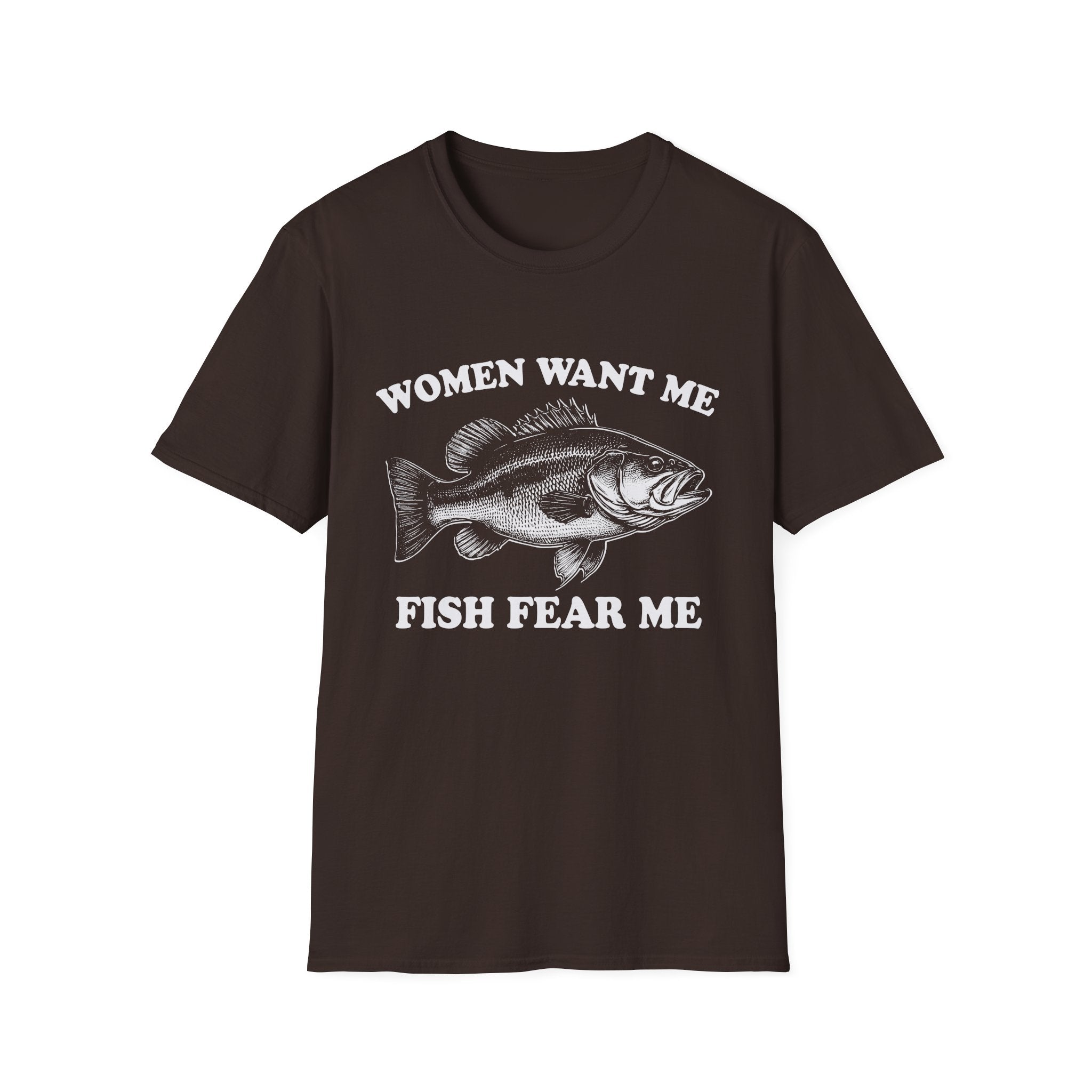 Women Want Me, Fish Fear Me Vintage Bass T-Shirt