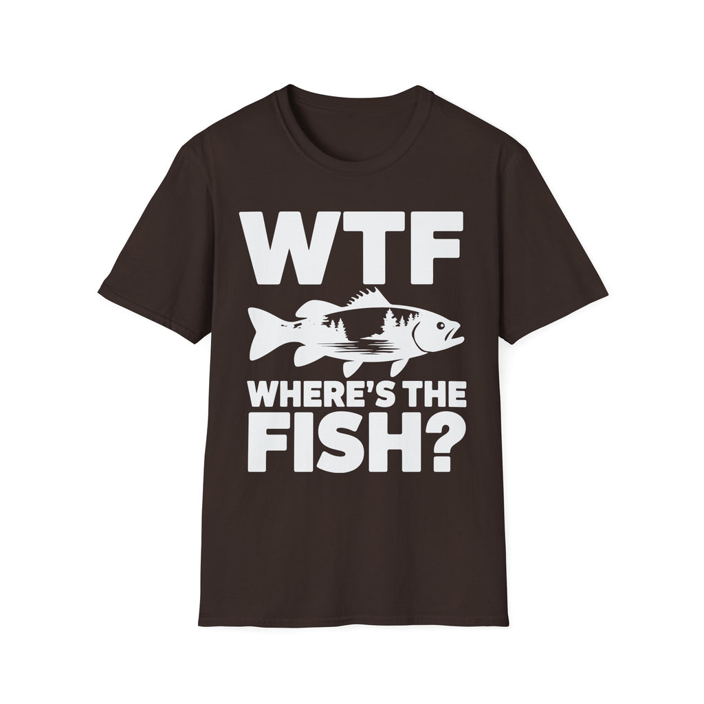 WTF Where's The Fish? Fishing T‑Shirt