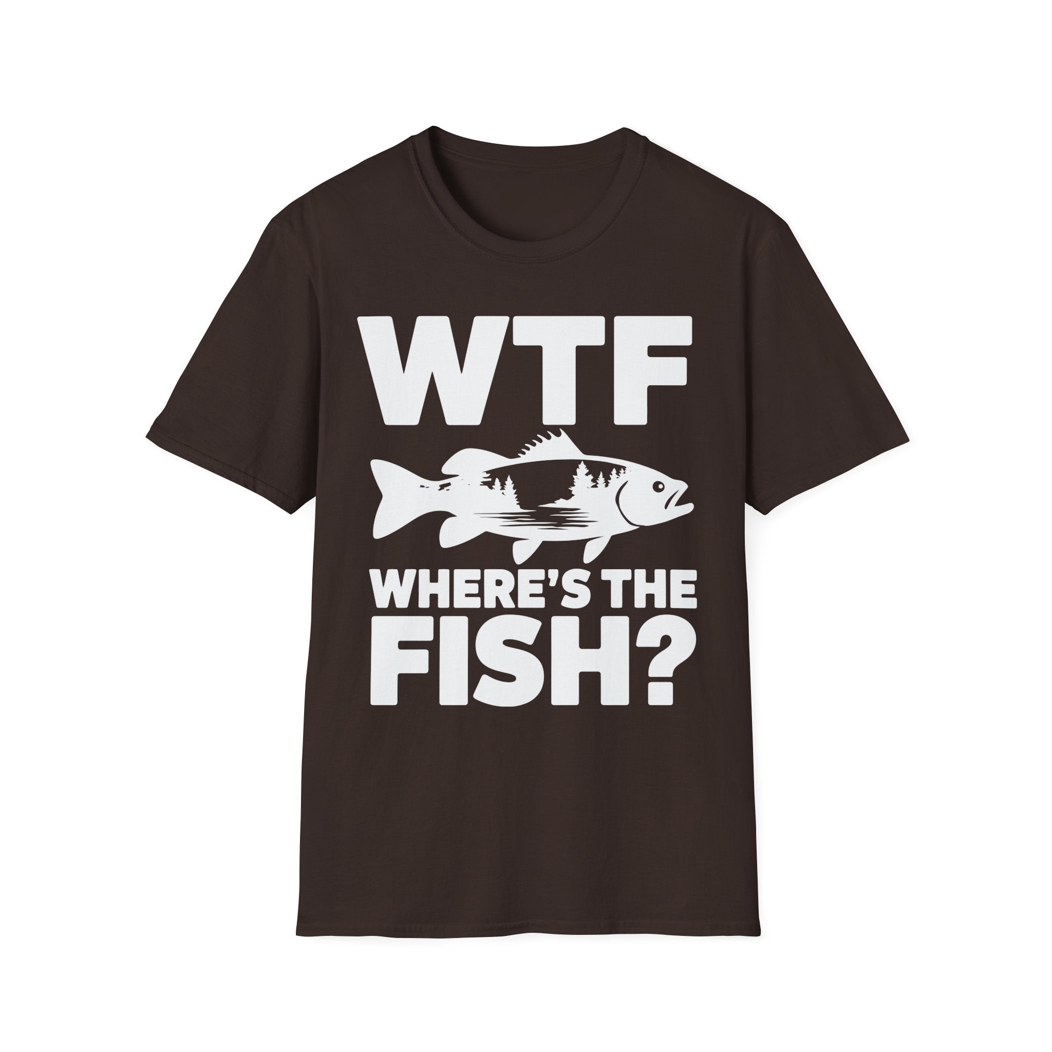 WTF Where's The Fish? Fishing T‑Shirt