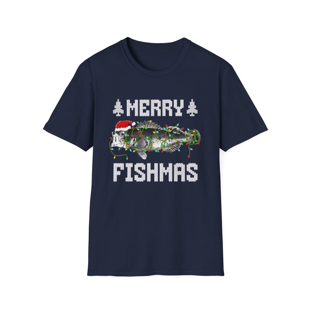 Festive Fishing Holiday Merry Fishmas T-Shirt