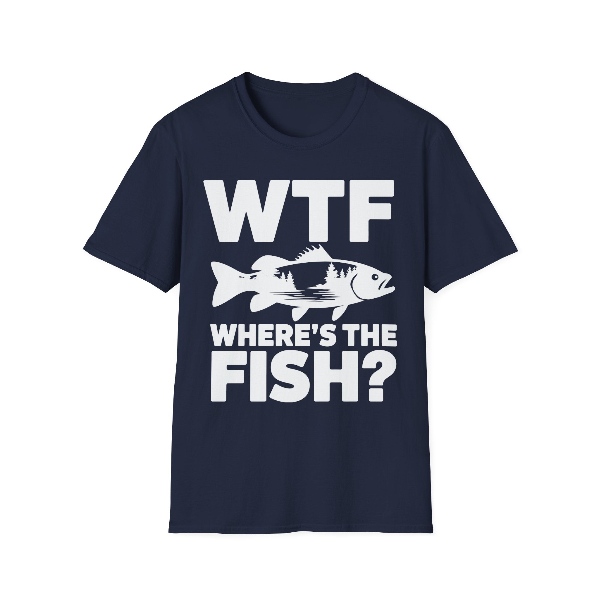 WTF Where's The Fish? Fishing T‑Shirt
