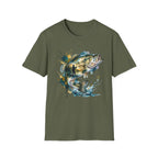 Bass Fishing Watercolor T-Shirt