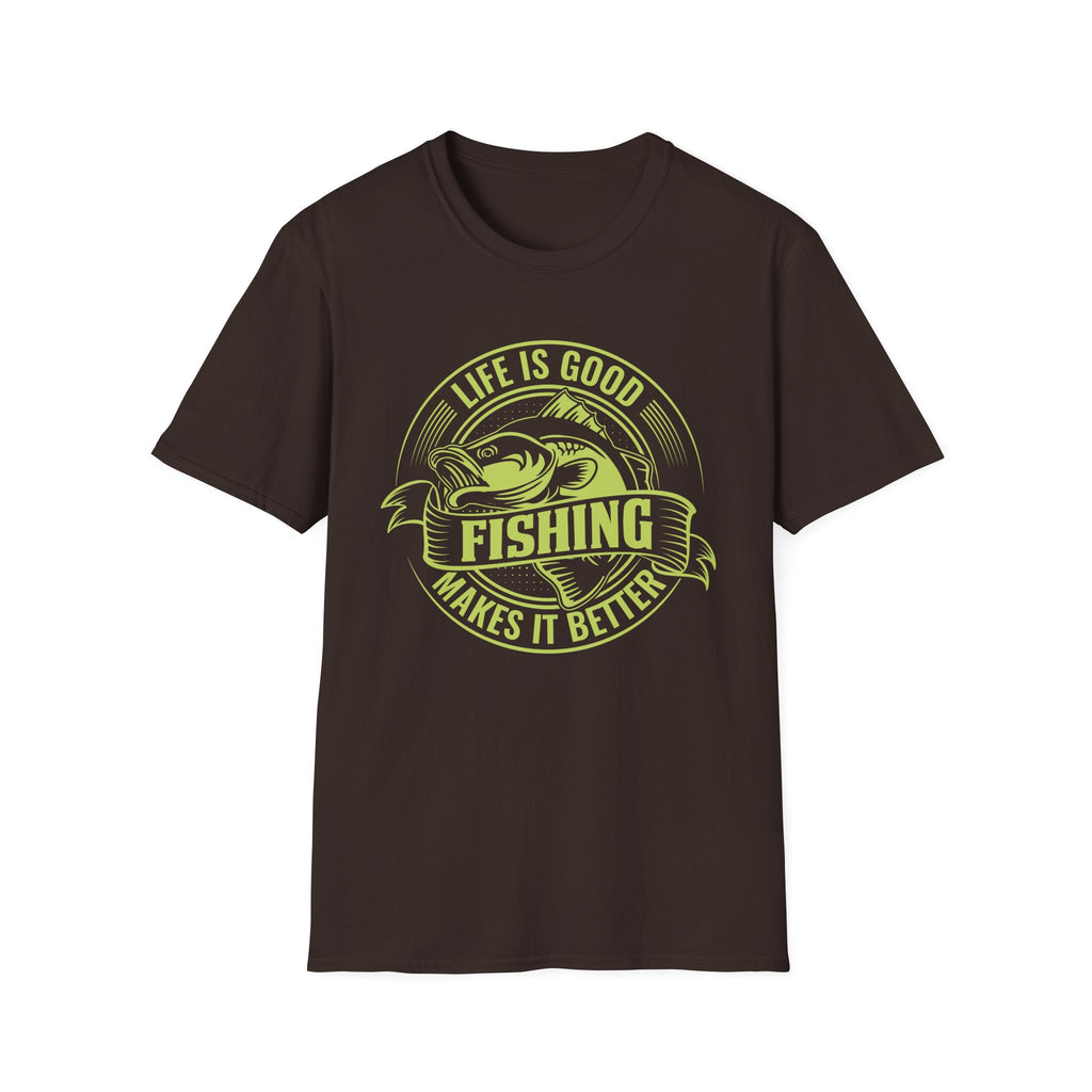Life Is Good, Fishing Makes It Better Fishing T-Shirt