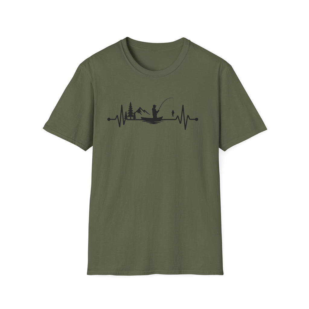 Fishing Heartbeat T-Shirt