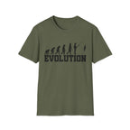Funny Fisherman Evolution Graphic T-shirt