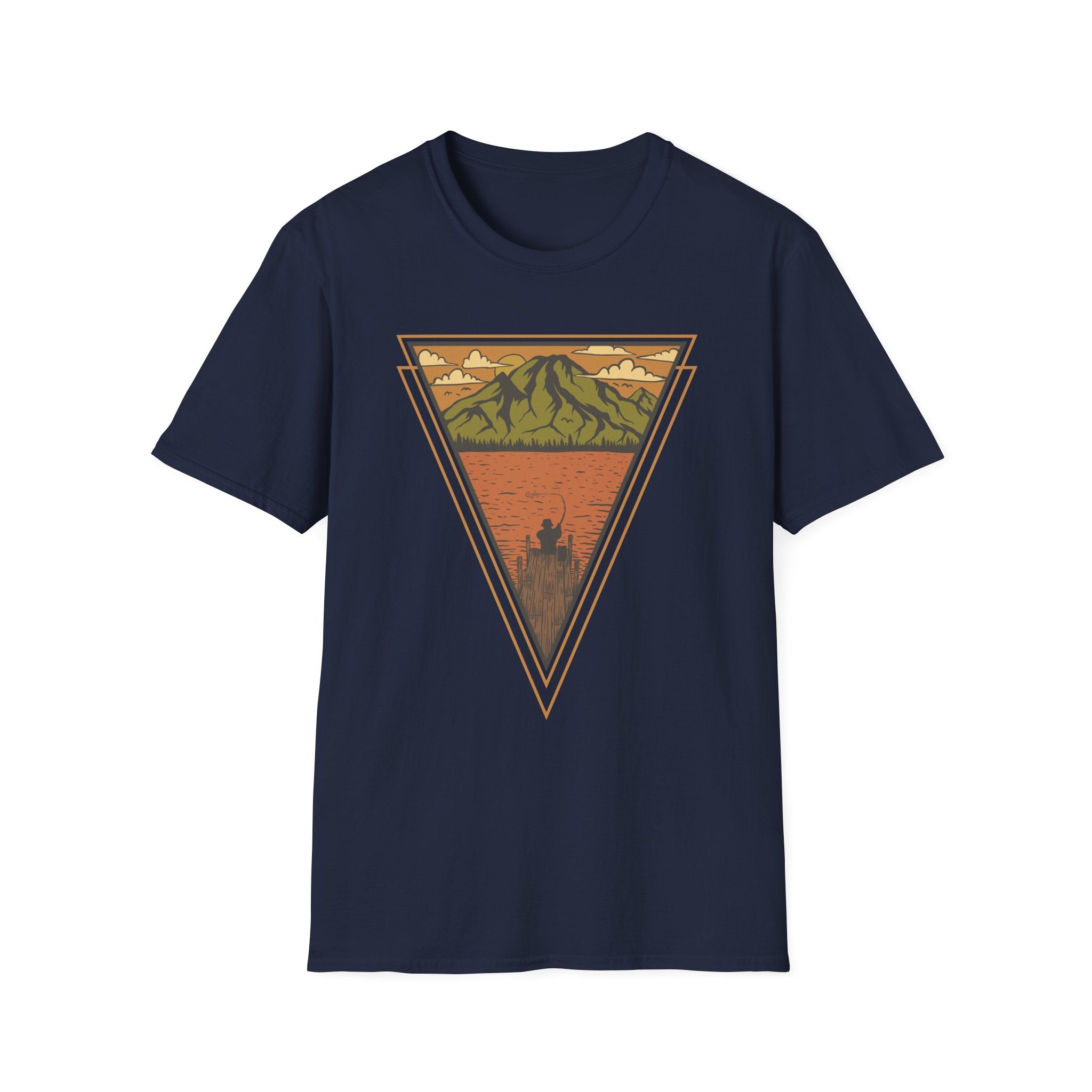 Mountain Lake Vintage Triangle T‑Shirt