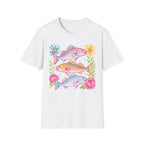 Colorful Trout & Flowers T-Shirt