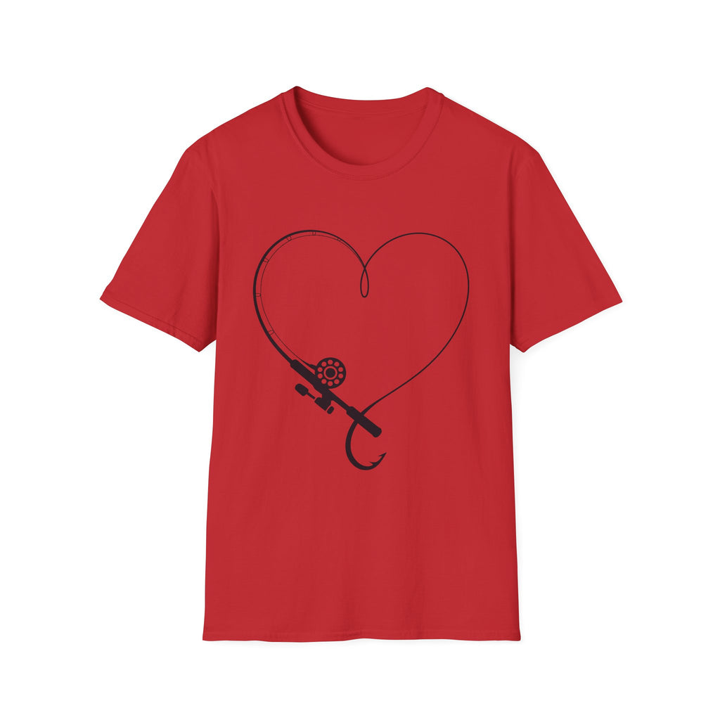 Fishing Hook Heart T-Shirt