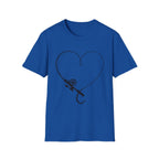 Fishing Hook Heart T-Shirt