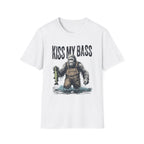 Kiss My Bass Funny Fisherman Sasquatch T-Shirt