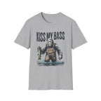 Kiss My Bass Funny Fisherman Sasquatch T-Shirt