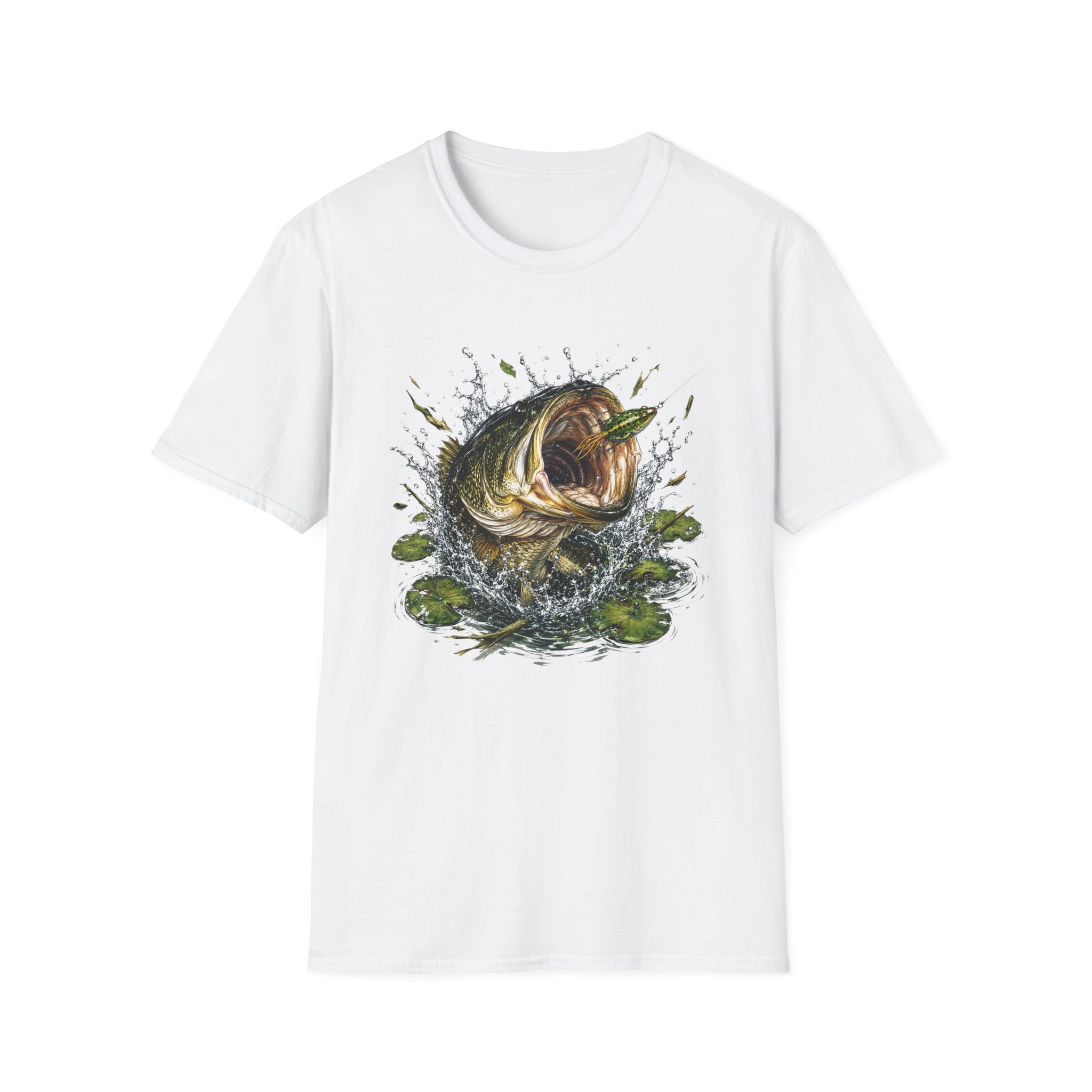 Big Mouth Largemouth Bass Fishing T‑Shirt