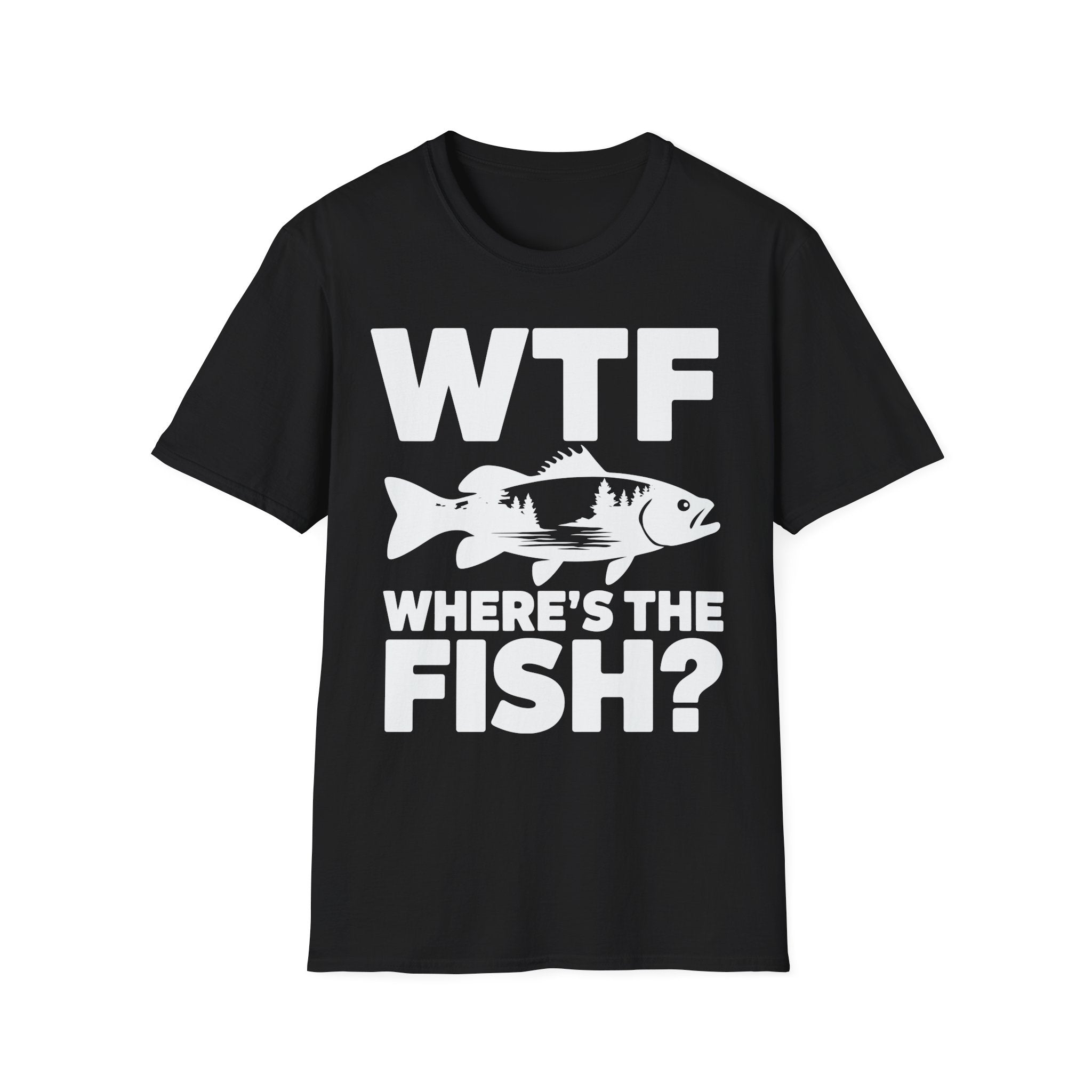 WTF Where's The Fish? Fishing T‑Shirt