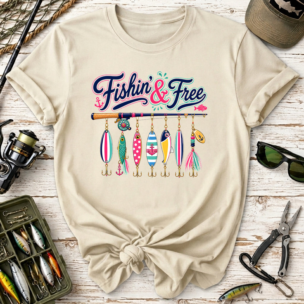 Fishin' & Free T‑Shirt