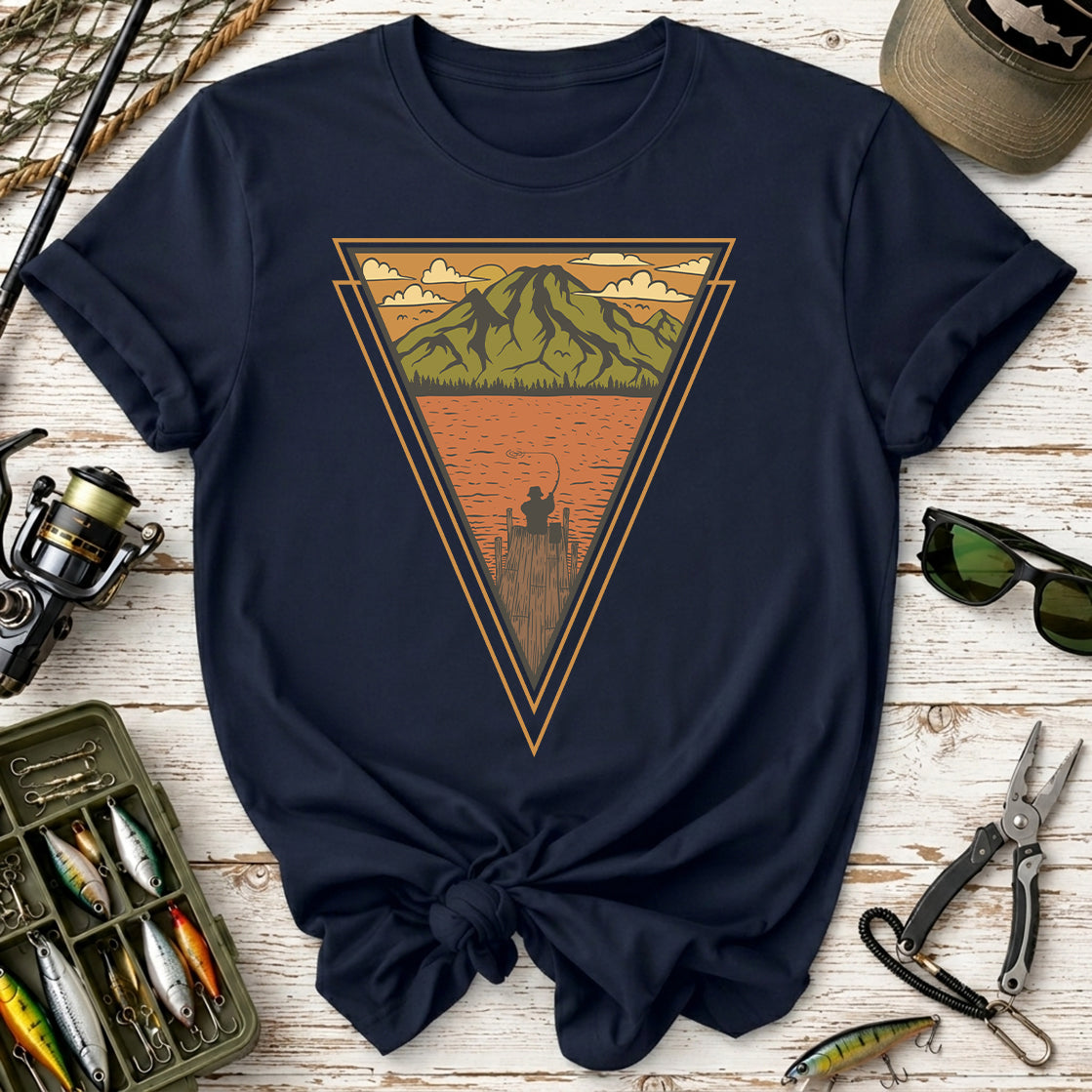 Mountain Lake Vintage Triangle T‑Shirt