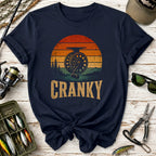 Cranky Fly Reel Fishing Sunset T-Shirt