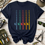 Retro Fishing Rods T‑Shirt