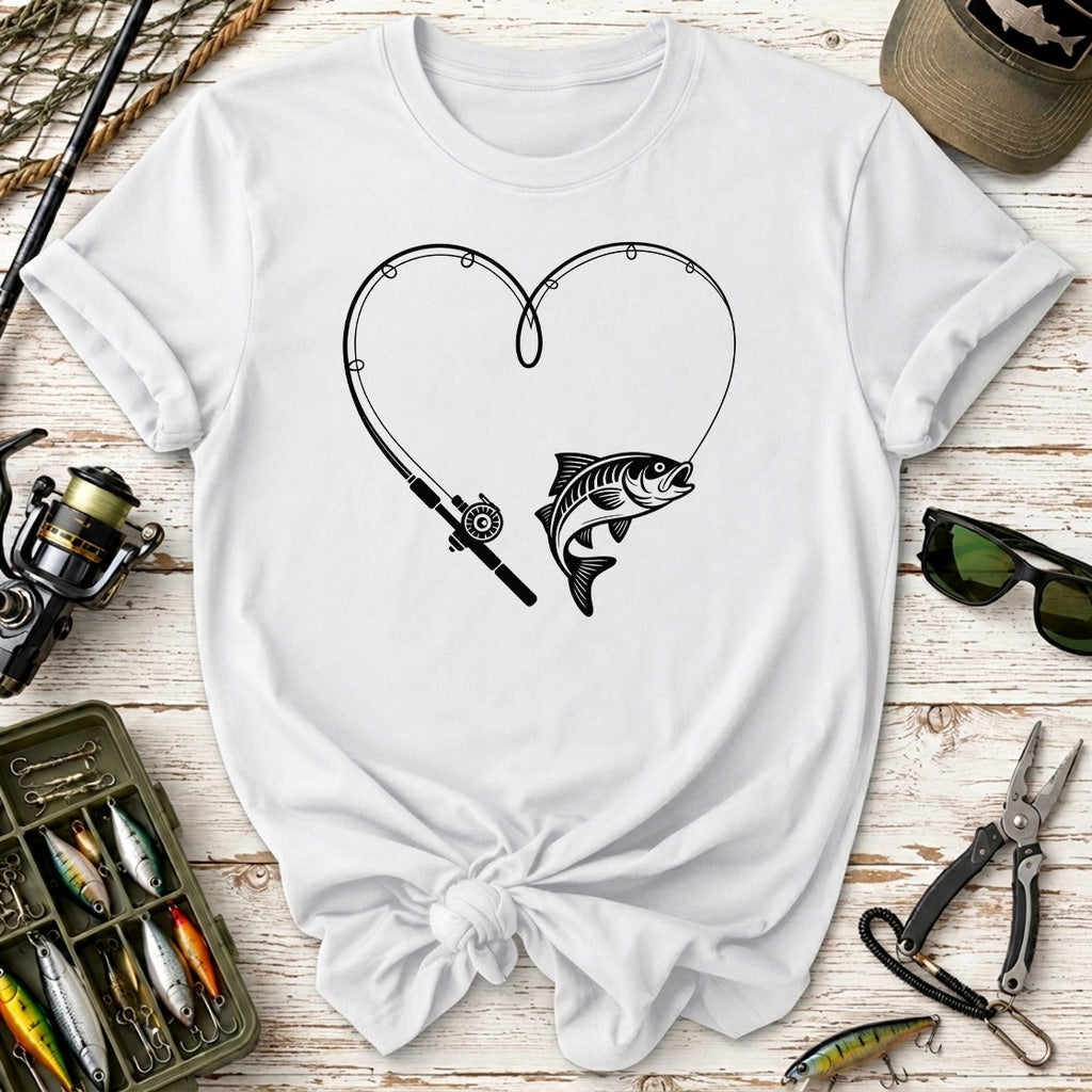Fishing Heart T-Shirt