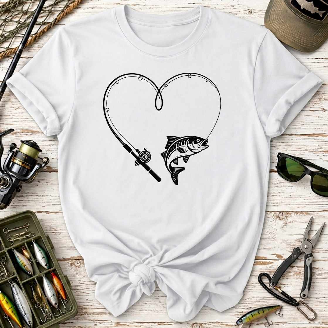 Fishing Heart T-Shirt