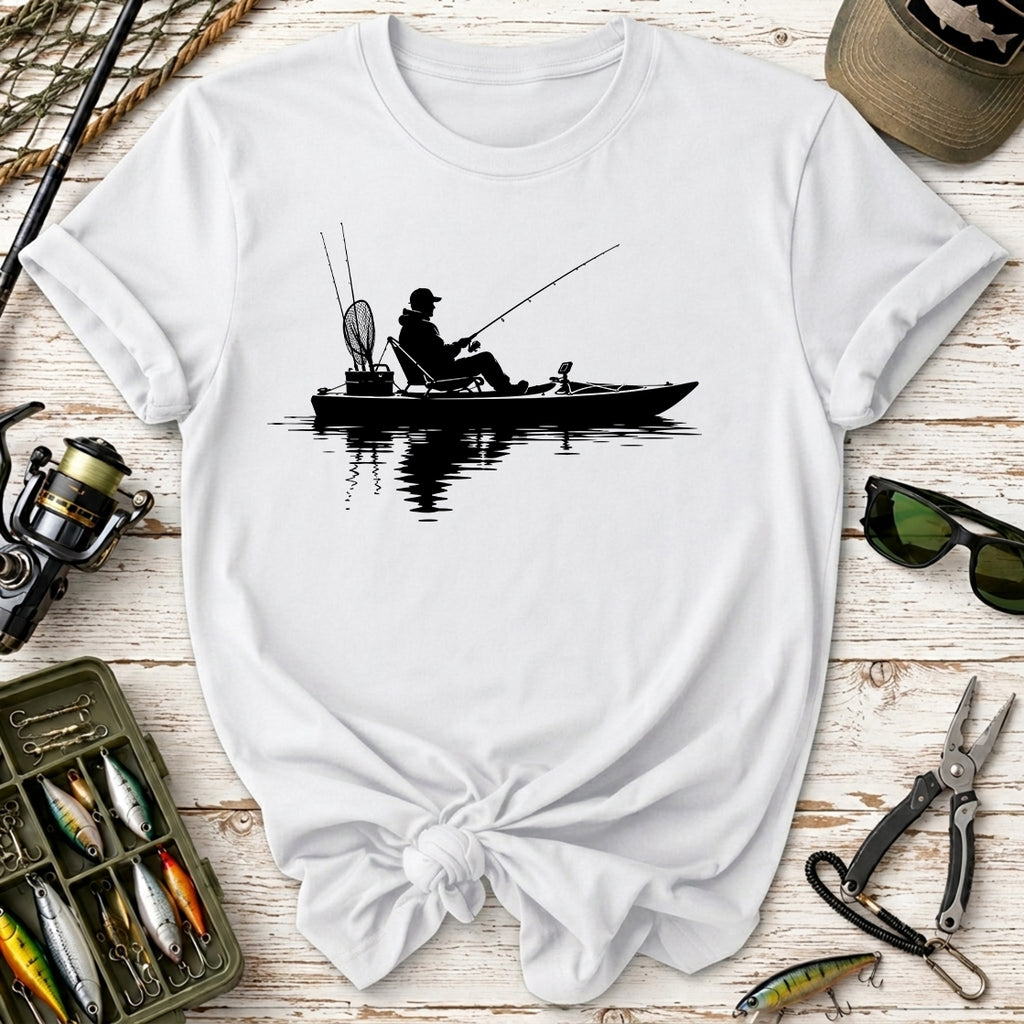 Fishing Kayak Silhouette T-Shirt