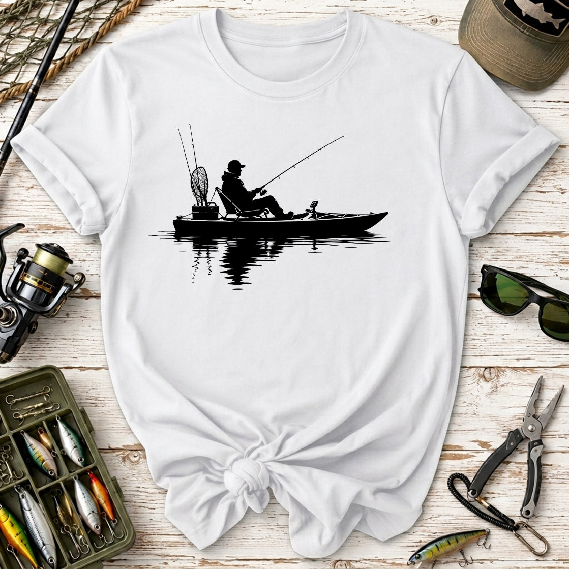Fishing Kayak Silhouette T-Shirt