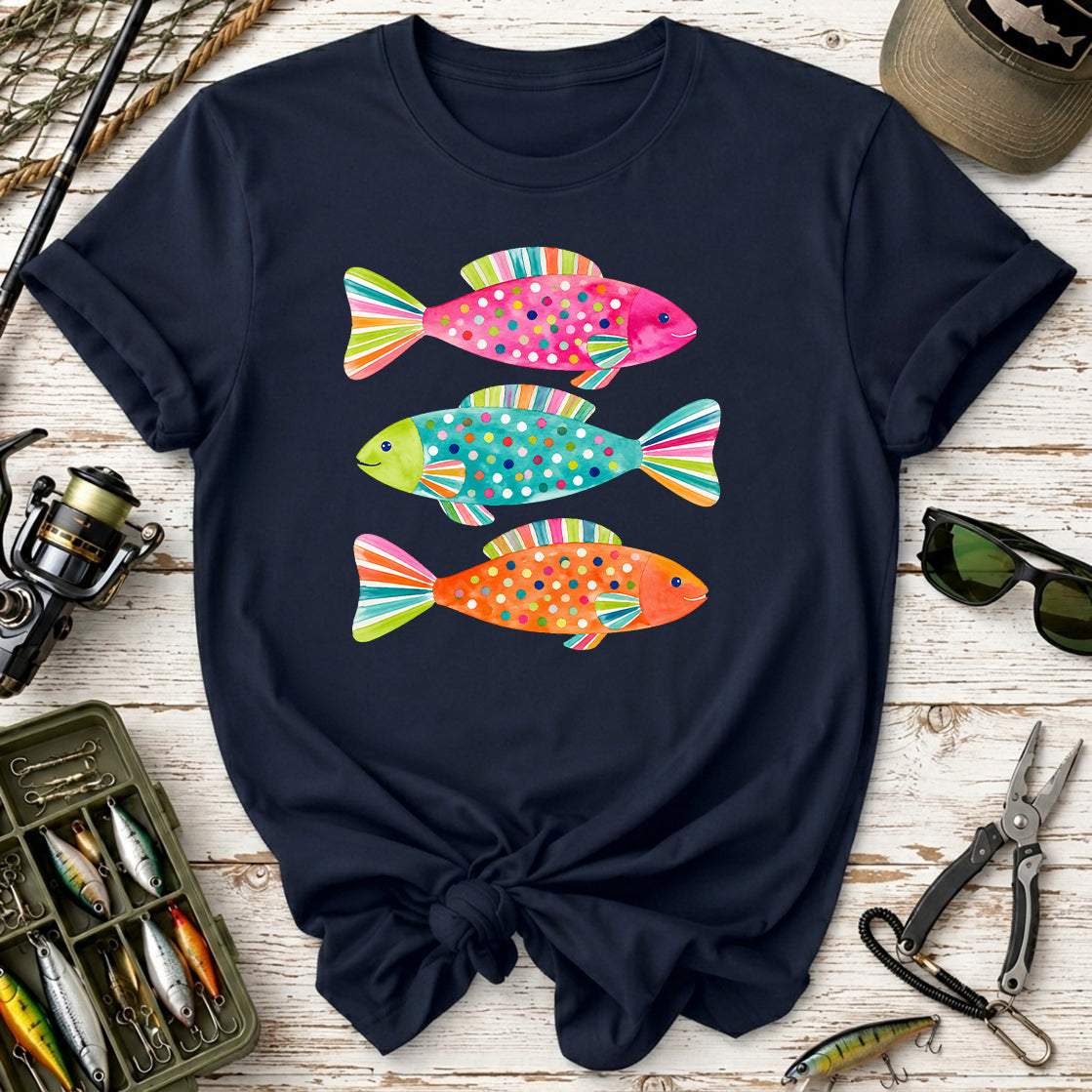 Colorful Polka Dot Fish T-Shirt