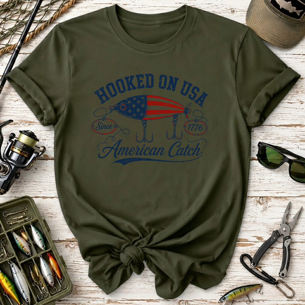 Hooked on USA Fishing T-Shirt