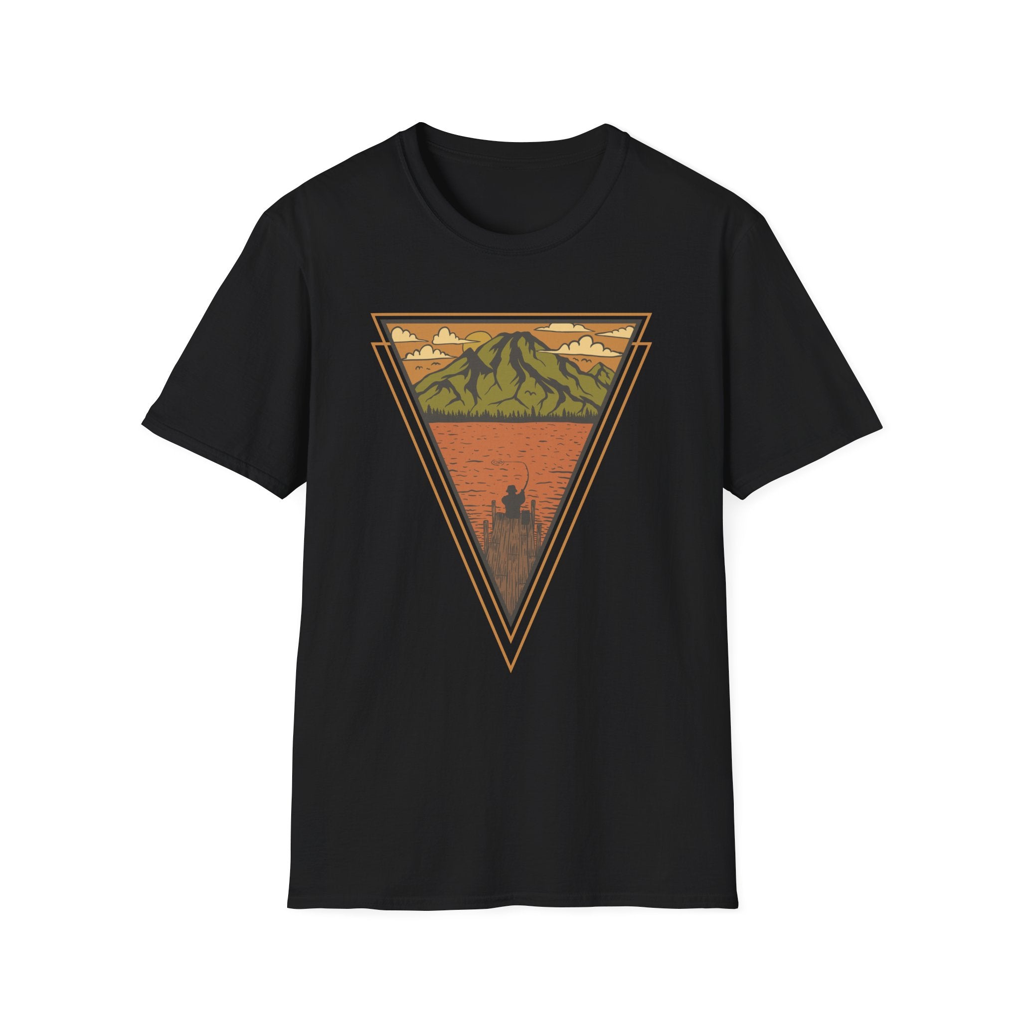 Mountain Lake Vintage Triangle T‑Shirt