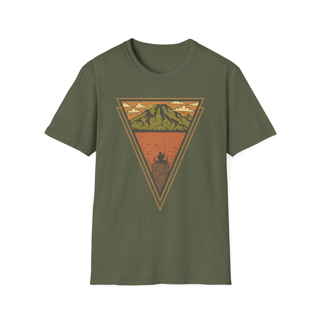 Mountain Lake Vintage Triangle T‑Shirt