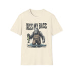 Kiss My Bass Funny Fisherman Sasquatch T-Shirt
