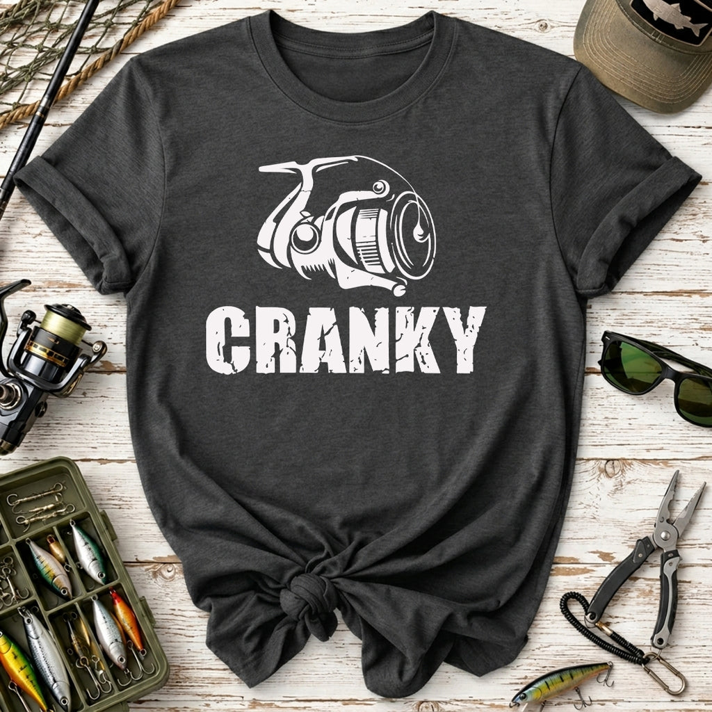Cranky Fishing Reel T-Shirt