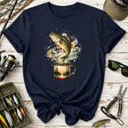 Bass Fishing Graphic Fish Mug T-shirt